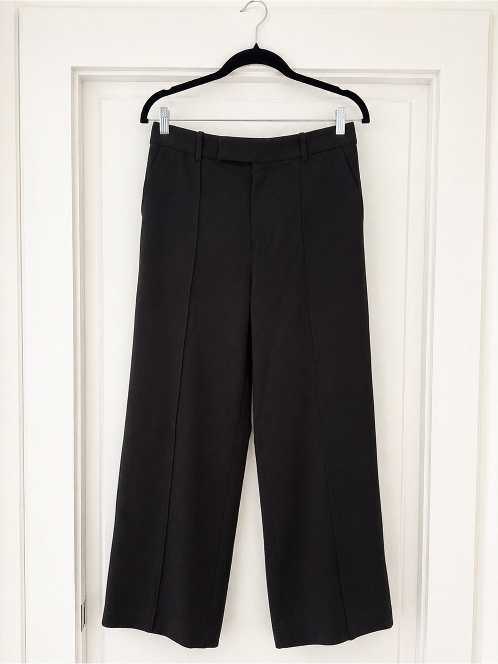 Proenza Schouler Black Wide-Leg Trousers – Size 8